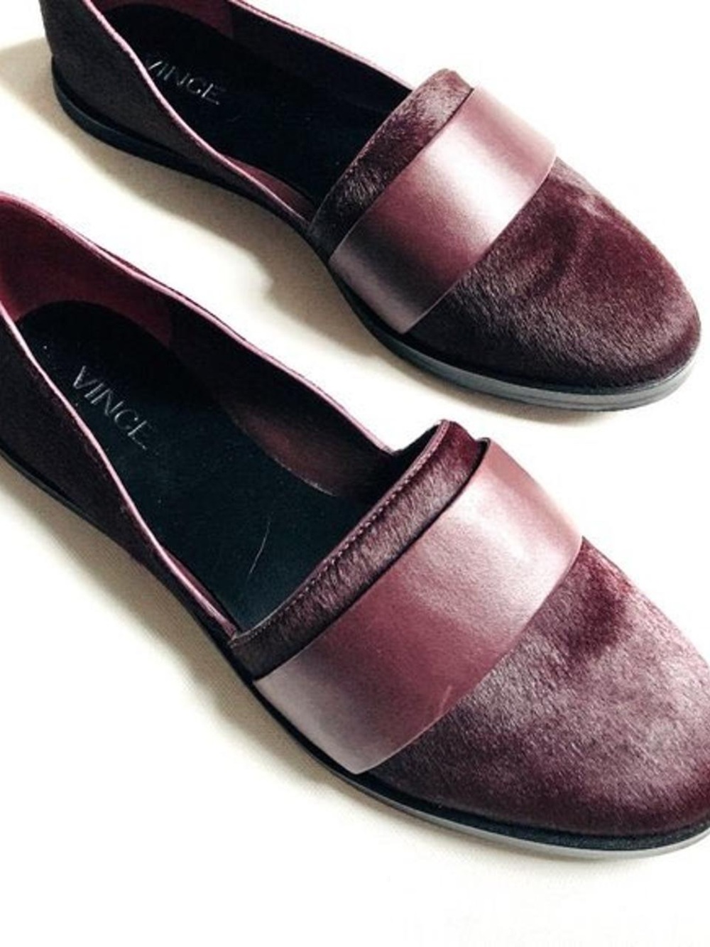 Vince Women's Plum Leather & Ponyhair Loafers